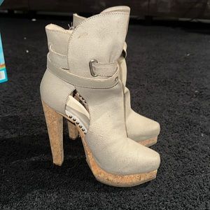 Herve Leger platform heels.